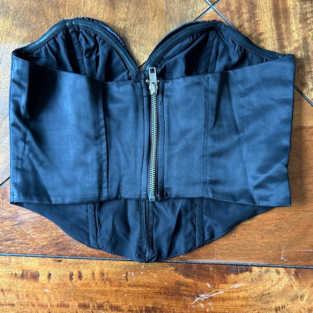 H&M Divided Black Corset Top - Picture 3 of 6